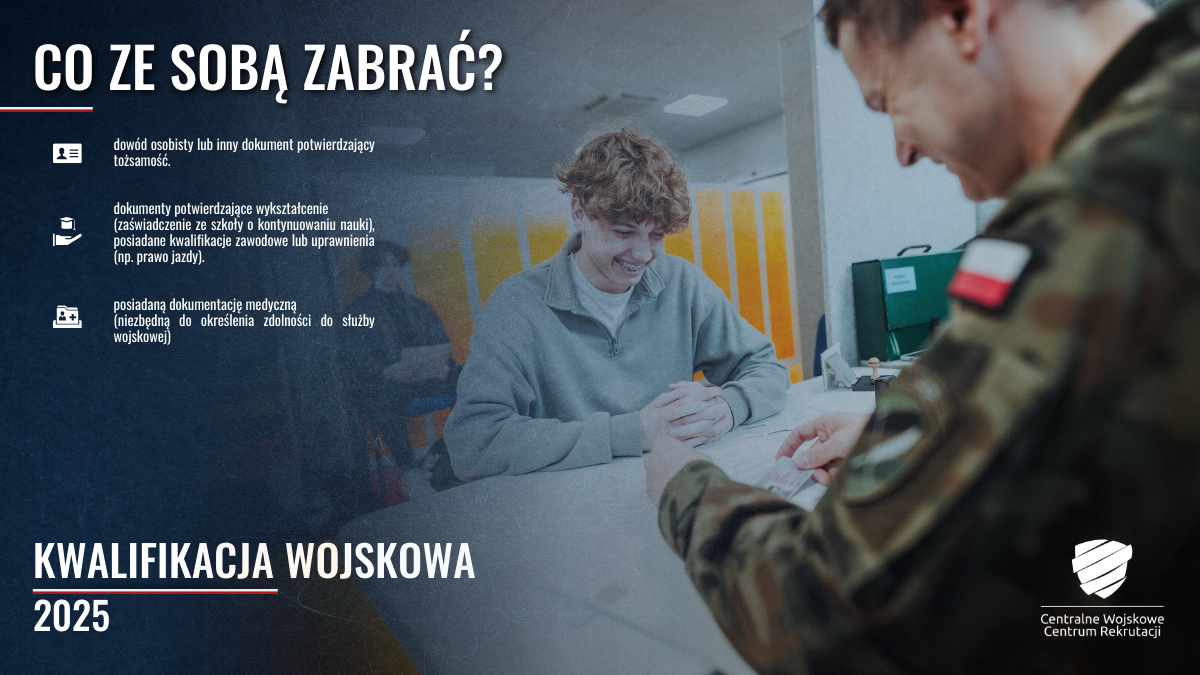 Kwalifikacja wojskowa - co ze sobą zabrać